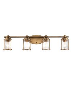 Ashland Bay 4 Light Wall Light - Natural Brass