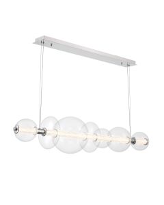 Atomo 7 Lt Linear Pendant - Polished Chrome