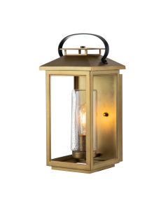 Atwater 1 Light Medium Wall Lantern - Painted Distressed Brass