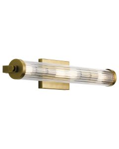 Azores 4 Light Wall Light - Natural Brass