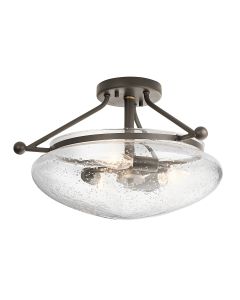 Belle 3 Light Semi-Flush - Olde Bronze