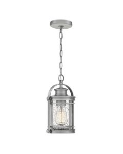 Booker 1 Light Small Chain Lantern - Industrial Aluminium