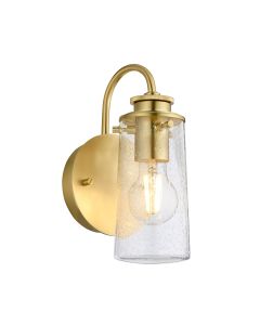 Braelyn 1 Light Wall Light - Brushed Brass