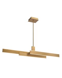 Cameno Linear Pendant - Matte Gold