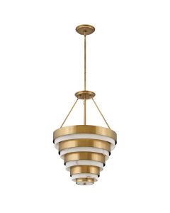 Echelon 4 Light Pendant - Heritage Brass