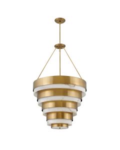 Echelon 8 Light Pendant - Heritage Brass