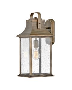 Grant 1 Light Large Wall Lantern - Burnished Bronze