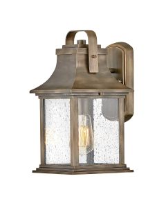 Grant 1 Light Small Wall Lantern - Burnished Bronze