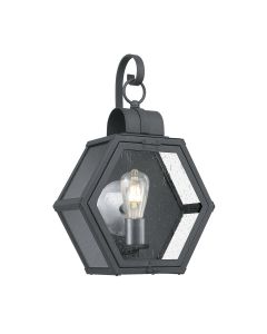 Heath 1 Light Medium Wall Lantern - Mottled Black