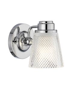 Hudson 1 Light Wall Light - Polished Chrome