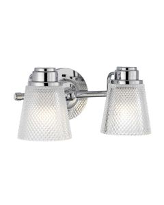 Hudson 2 Light Wall Light - Polished Chrome