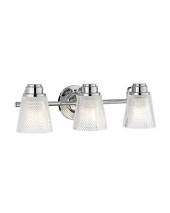 Hudson 3 Light Wall Light - Polished Chrome