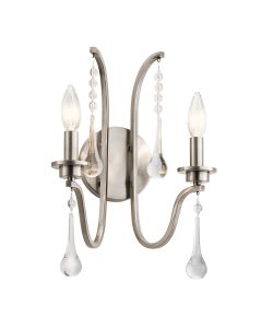 Karlee 2 Light Wall Light - Classic Pewter