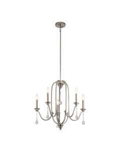 Karlee 5 Light Chandelier - Classic Pewter