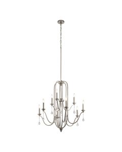 Karlee 9 Light Chandelier - Classic Pewter