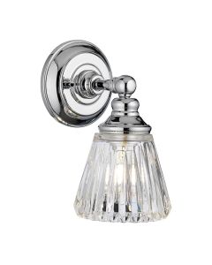 Keynes 1 Light Wall Light - Polished Chrome