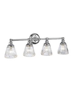 Keynes 4 Light Wall Light - Polished Chrome