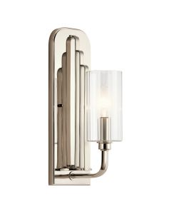 Kimrose 1 Light Wall Light - Polished Nickel