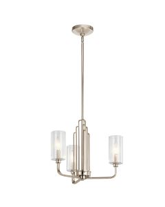 Kimrose 3 Light Chandelier - Polished Nickel