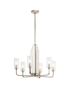 Kimrose 6 Light Chandelier - Polished Nickel