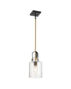 Kitner 1 Light Pendant - Natural Brass