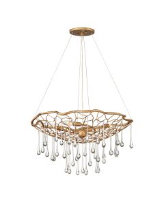 Laguna 4 Light Pendant Light - Burnished Gold