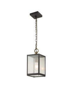 Lahden 1 Light Chain Lantern - Weathered Zinc