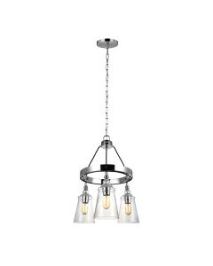 Loras 3 Light Chandelier - Chrome