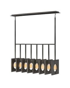 Ludlow 8 Light Pendant - Brushed Graphite