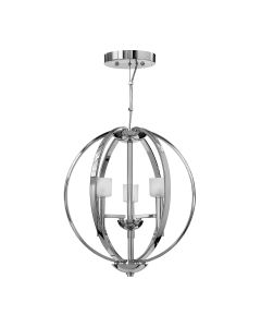 Mondo 3 Light Chandelier - Polished Chrome