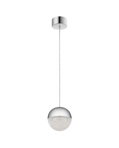 Moonlit LED Mini Pendant - Polished Chrome