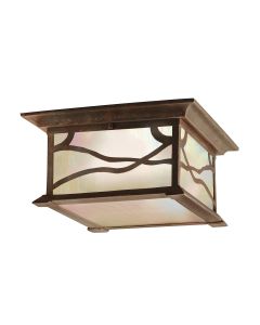 Morris 2 Light Flush - Distressed Copper