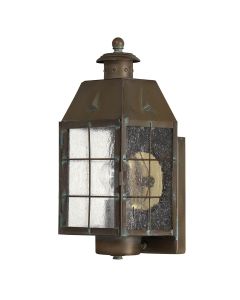 Nantucket 1 Light Medium Wall Lantern - Aged Brass