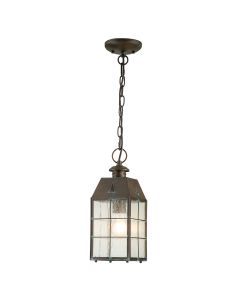 Nantucket 1 Light Medium Chain Lantern - Aged Brass