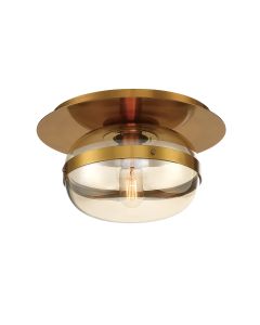 Nottingham 1 Lt Ceiling Flush Small - Antique Brass