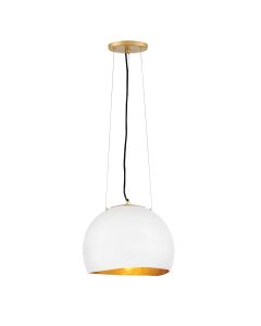 Nula 1 Light Large Pendant - Shell White & Luxe Gold