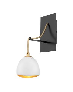 Nula 1 Light Wall Light - Shell White & Luxe Gold