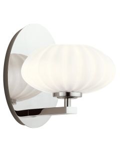 Pim 1 Light Wall Light - Polished Chrome