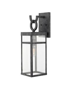 Porter 1 Light Large Wall Lantern - Aged Zinc