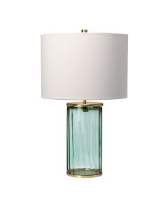 Reno Table Lamp - Green - Aged Brass