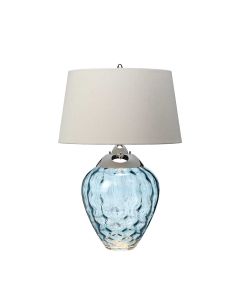 Samara Table Lamp - Light Blue - Polished Nickel