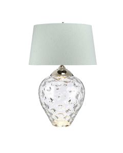 Samara Large Table Lamp - Clear - Polished Nickel