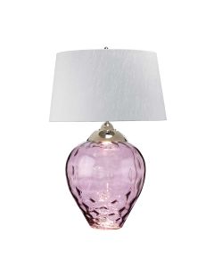 Samara Large Table Lamp - Plum - Polished Nickel