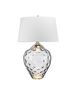 Samara Large Table Lamp - Smoke - Polished Nickel