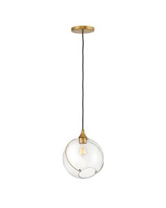 Skye 1 Light Pendant - Heritage Brass