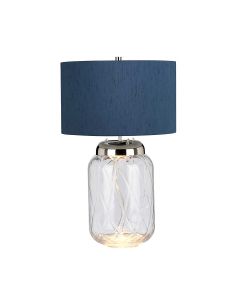 Sola 2 Light Table Lamp - Breton Shade - Polished Nickel