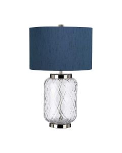 Sola 1 Light Table Lamp - Breton Shade - Polished Nickel