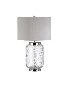 Sola 1 Light Table Lamp - Titanium Shade - Polished Nickel