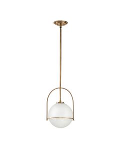 Somerset 1 Light Medium Pendant - Heritage Brass