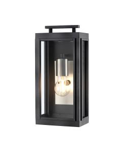 Sutcliffe 1 Light Wall Lantern - Aged Zinc & Antique Nickel